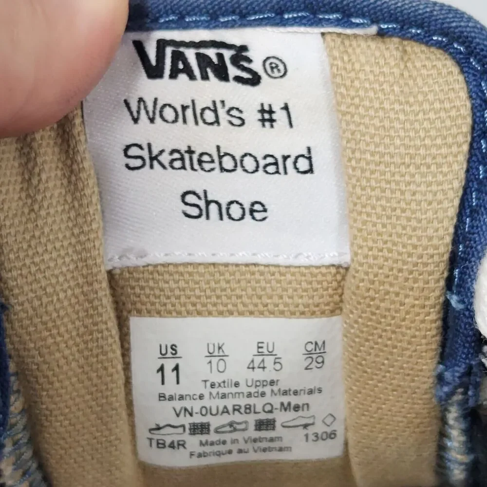 VANS Chima Ferguson‎ Sydney Sneakers VN-0UAR8LQ-Men Blue Size 11